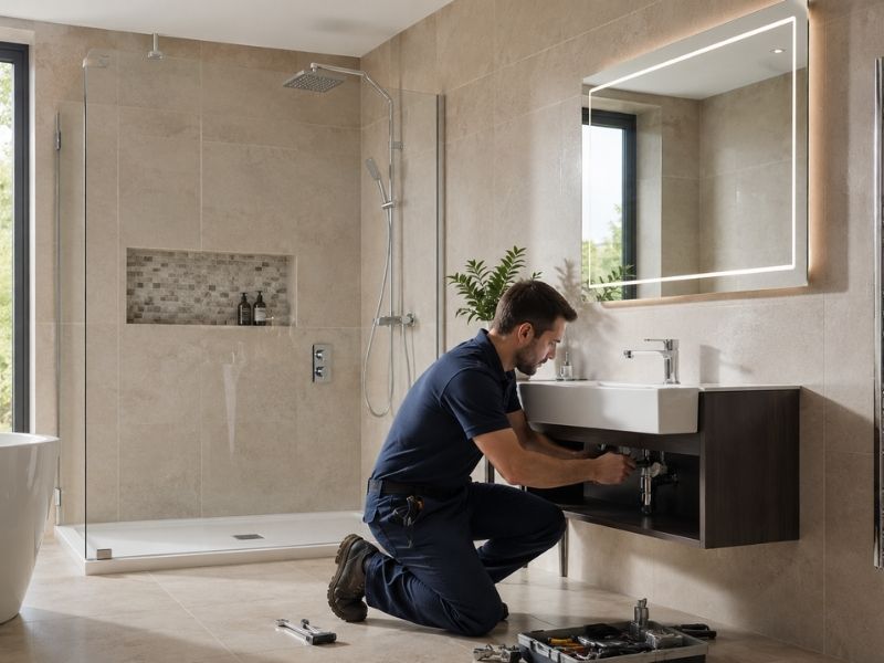 Premium luxury bathroom shower renovation